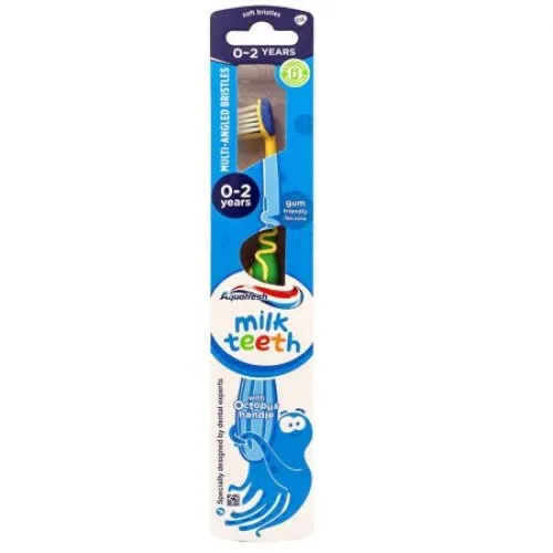 Periuta de dinti pentru copii Milk Teeth 0-2 ani, Soft, Aquafresh