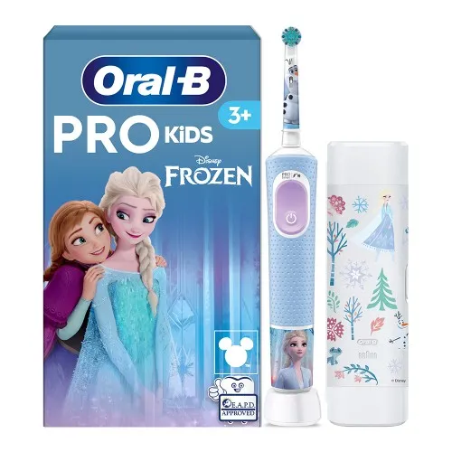 Periuta Electrica Vitality Pro Kids Frozen +3ani + Trusa Calatorie, Oral B