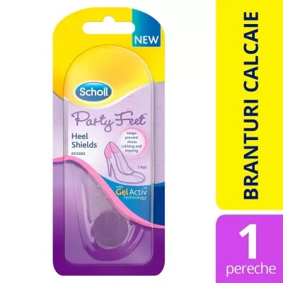 Pernite din gel pentru protejarea calcaielor Party Feet Hell Cushions, 2 bucati, Scholl