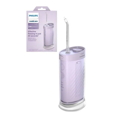 Irigator Bucal Compact Flosser Portabil Sonicare HX3333/23, Mov, Philips