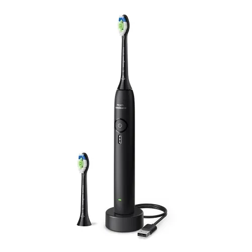 Periuta Electrica 3100 Sonicare HX4032/32, Negru+ 2 Rezerve, Philips