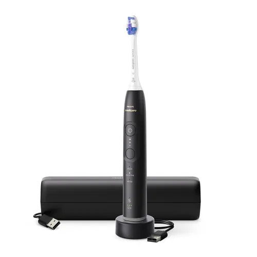 Periuta Electrica 6500 Sonicare HX7411/09, Negru + Toc, Philips