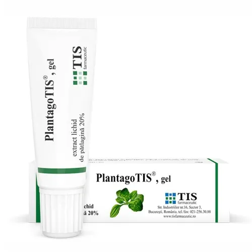 PlantagoTis gel cu patlagina, 20 g, Tis Farmaceutic