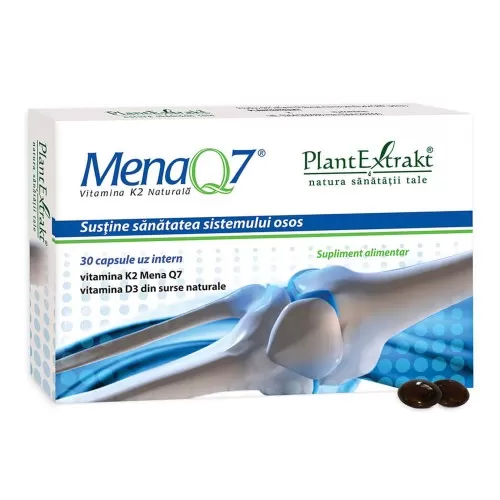 PlantExtrakt Mena Q7 Vitamina K Naturala -capsule x 30
