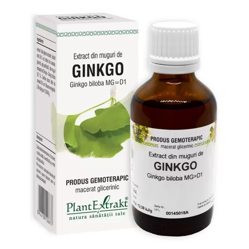 Extract din muguri de Ginkgo Biloba, 50 ml, Plant Extrakt