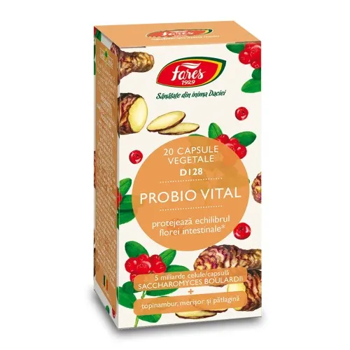 Probio Vital, D128, 20 capsule, Fares