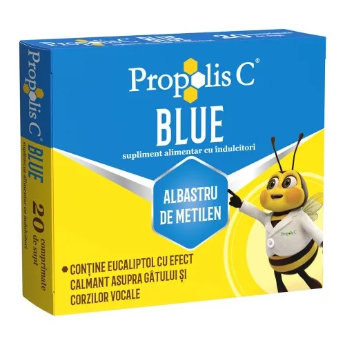 Propolis C Blue, 20 comprimate, Fiterman
