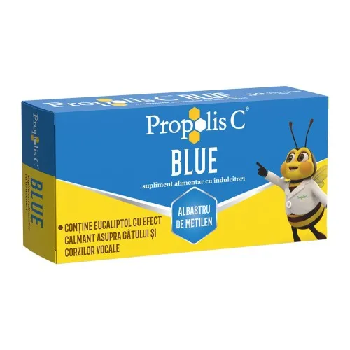 Propolis C Blue, 30 comprimate pentru supt, Fiterman