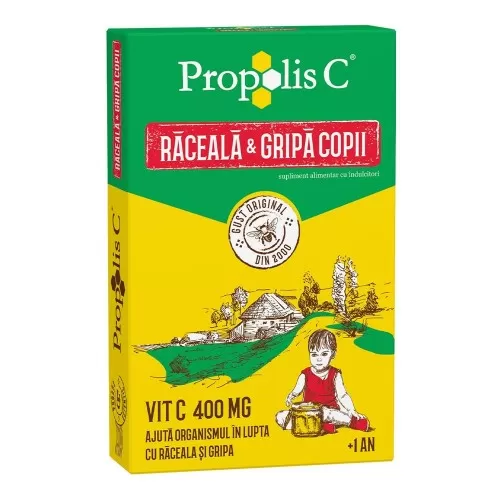 Propolis C raceala si gripa kids +1an, 8 plicuri, Fiterman Pharma