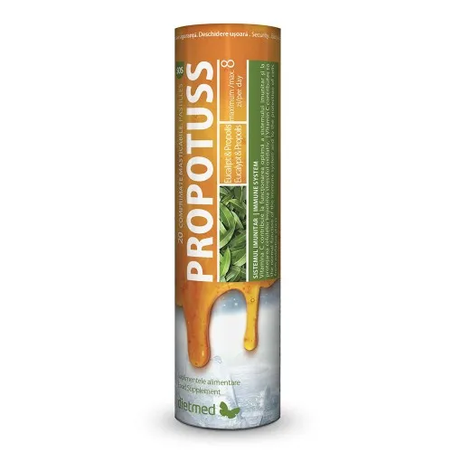 Propotuss SOS, 20 comprimate masticabile, Type Nature