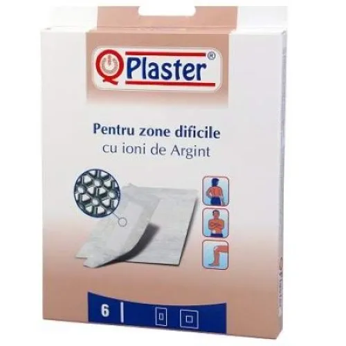 QPlaster Plasture cu Argint x 6