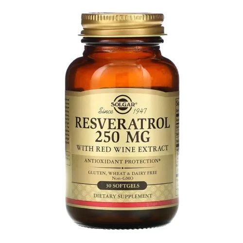Resveratrol 250mg, 30 capsule moi, Solgar