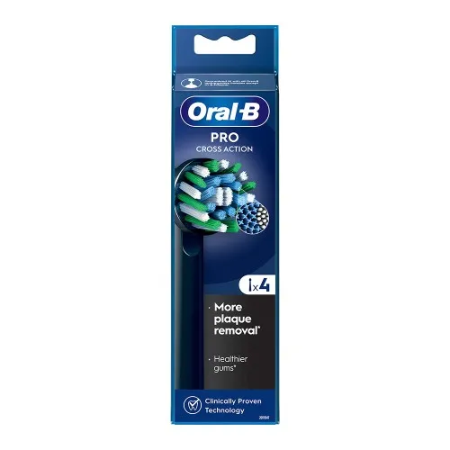 Rezerva Periuta Electrica CrossAction Black Edition, 4 buc, Oral B