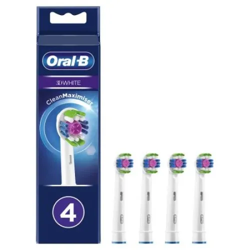 Rezerve periuta de dinti electrica 3D White, 4 buc, Oral-B