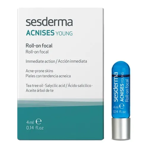 Roll-on focal pentru ten predispus la acnee Acnises Young, 4ml, Sesderma