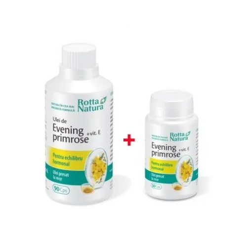 Rotta Natura Evening Primrose+Vit.E - cps. x 90 (+30 cps Oferta)
