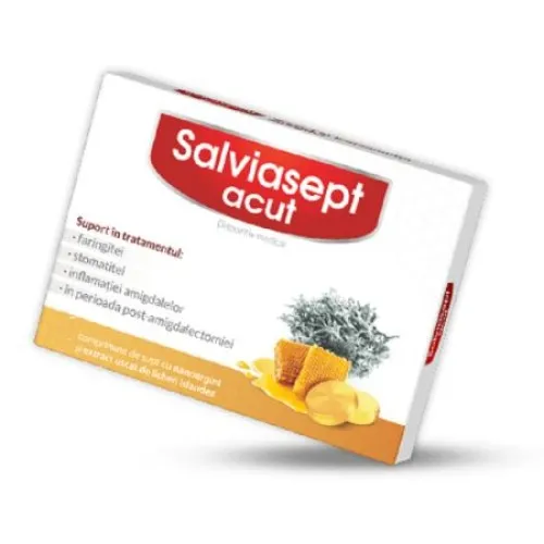 Salviasept Acut, 24 comprimate, Zdrovit