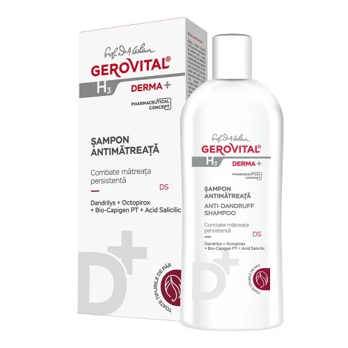 Sampon antimatreata H3 Derma+, 200 ml, Gerovital