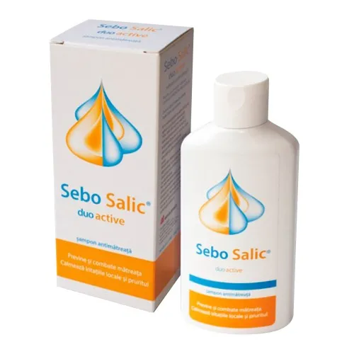 Sampon antimatreata Sebo Salic duo active, 125 ml, Slavia Pharm