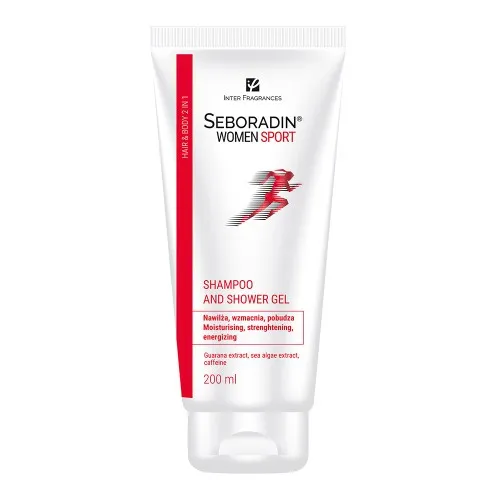 Sampon si gel de dus Women Sport 2 in 1, 200 ml, Seboradin