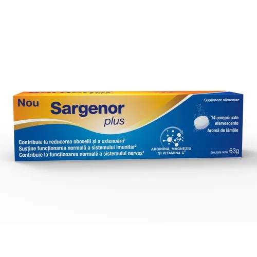 Sargenor Plus Aroma Lamaie, 14 comprimate efervescente, Viatris