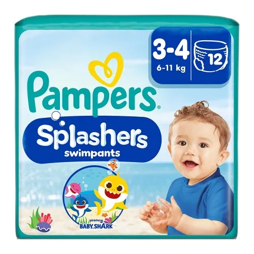 Scutece chilotel pentru apa, Marimea 3-4, 6-11kg, 12 bucati, Pampers