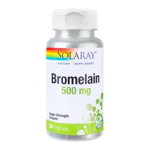 Bromelain 500 mg, 30 capsule vegetale, Secom