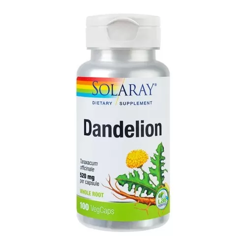 Dandelion (Papadie) 520 mg, 100 capsule vegetale, Secom