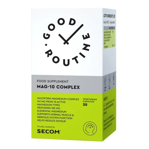 Mag-10 Complex Good Routine, 30 capsule vegetale, Secom