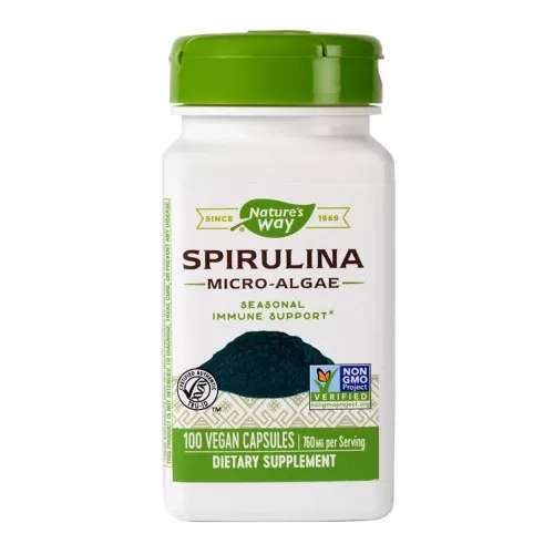 Secom Spirulina Micro-Algae 380 mg-capsule vegetale x 100