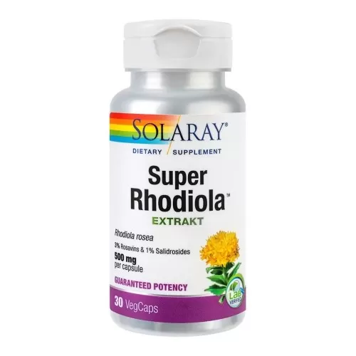 Super Rhodiola 500mg Solaray, 30 capsule, Secom