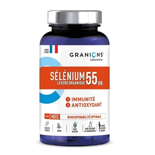 Seleniu, 55 mcg, 60 capsule vegetale, Granions