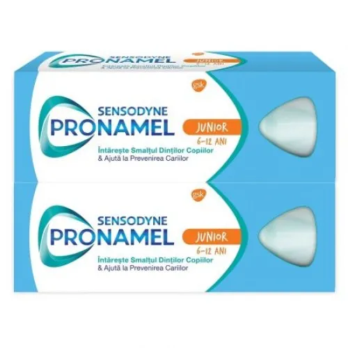 Sensodyne Pasta de Dinti Pro Namel Junior 6-12 ani x 50ml (1+1*50% Oferta)