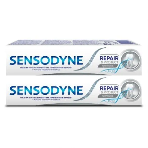 Sensodyne Pasta de Dinti Repair&Protect Whitening x 75ml (1+1*50% Oferta)