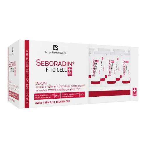 Serum pentru par fin cu tendinta de cadere Fitocell, 15 bucati, Seboradin