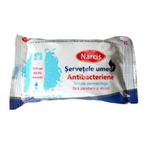 Servetele Umede Antibacteriene Narcis - buc x 72