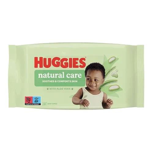 Servetele umede cu Aloe Vera Natural Care, 56 bucati - Huggies