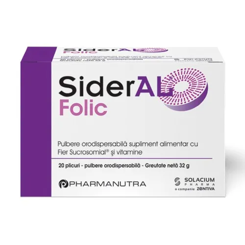 Sideral Folic, 20 plicuri, Labormed