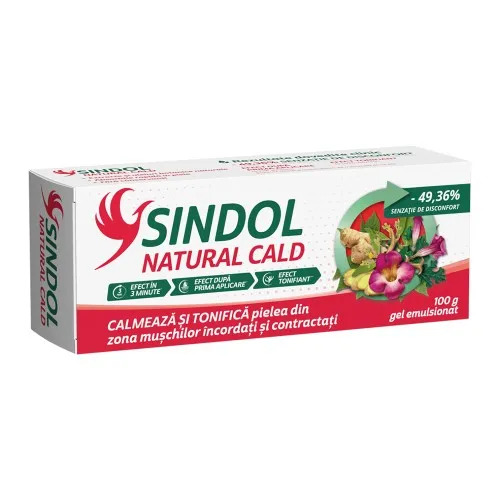 Gel Emulsionat Sindol Natural Cald, 100 g, Fiterman Pharma