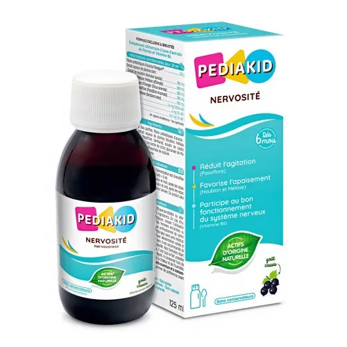 Sirop coacaze negre pentru nervozitatea la copii Nervosite, 125 ml, Pediakid
