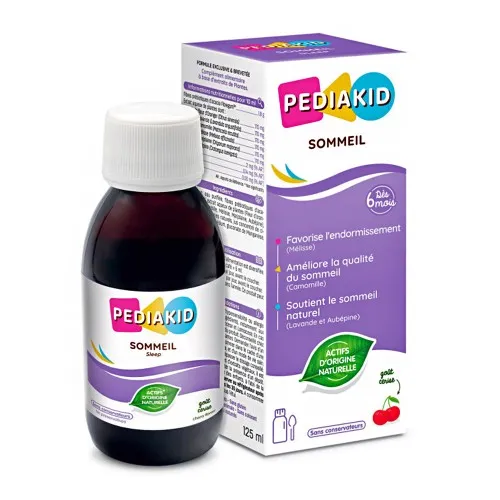 Sirop cu gust de cirese Sommeil, 125 ml, Pediakid