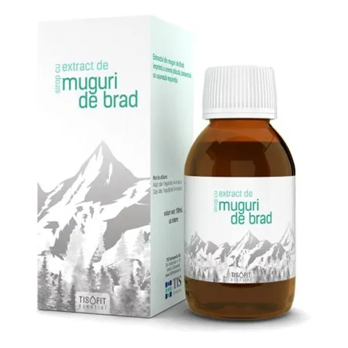 Sirop cu muguri de brad Tisofit, 150 ml, Tis
