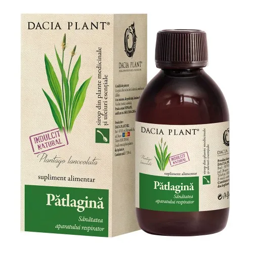 Sirop de patlagina, 200ml, Dacia Plant