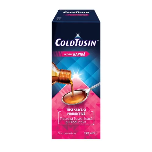 Sirop de tuse cu ingrediente naturale Coldtusin, 120 ml, Perrigo