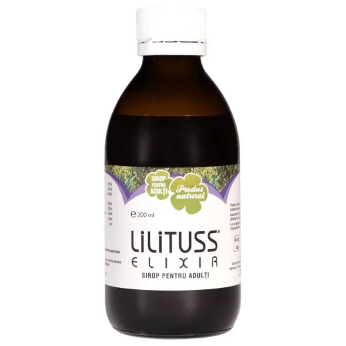 Sirop pentru adulti Lilituss Elixir, 200 ml, Adya