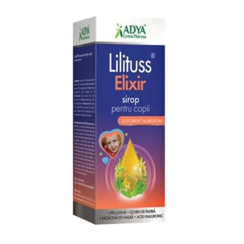 Sirop pentru copii Lilituss Elixir, 200 ml, Adya