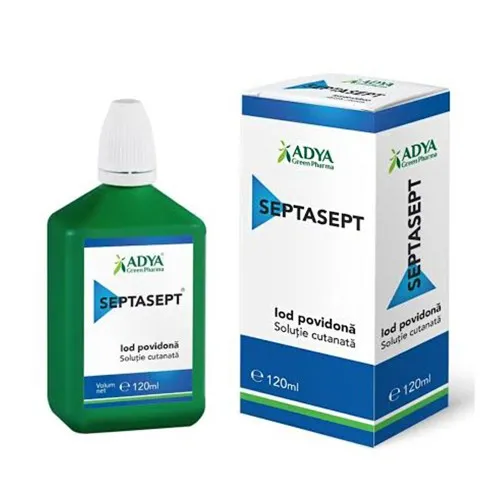 Solutie cutanata Septasept, 120 ml, Adya