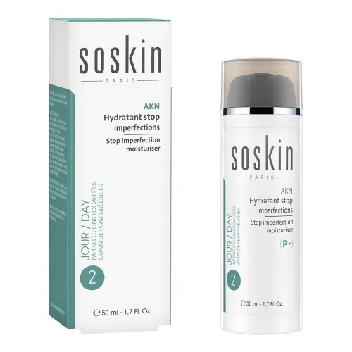 Stop Imperfectiuni Crema Hidratanta, 50ml, Akn, Soskin