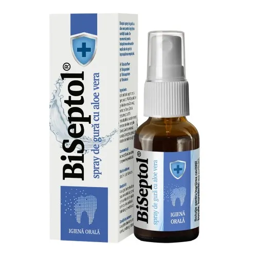 Spray de gura cu Aloe Vera Biseptol, 20 ml, Dacia Plant