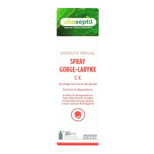 Spray pentru gat Gorge Larynx Olioseptil, 20 ml, Laboratoires Ineldea